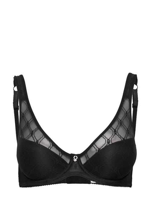 Rita H,Wire Bra White Abecita Black