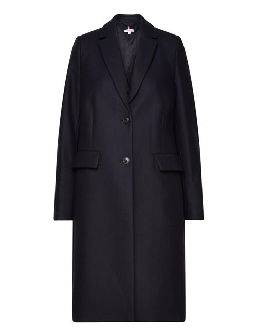 Wool Blend Classic Coat Tommy Hilfiger Navy