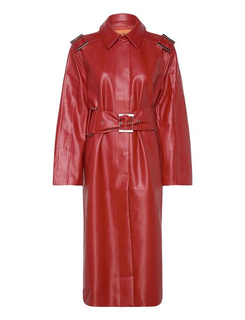 Over D Trenchcoat With Buckle Be STINE GOYA Red