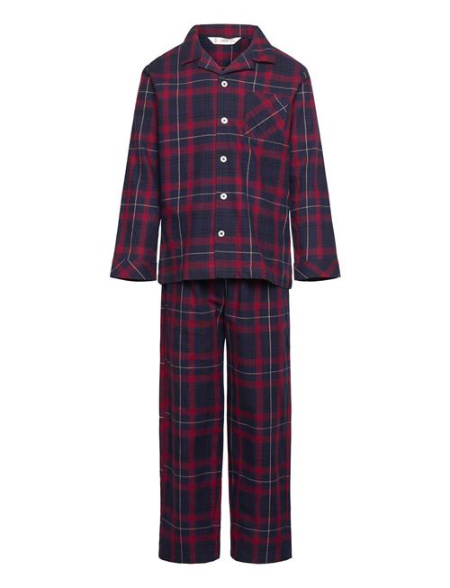 Two-Pieces Check Long Pyjamas Mango Navy