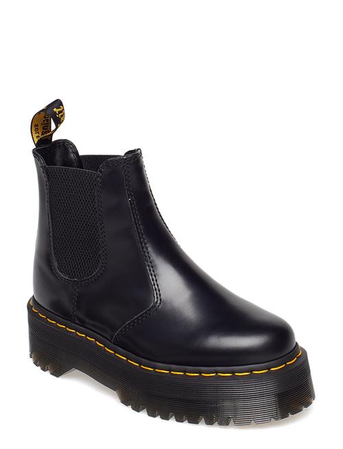 2976 Quad Black Polished Smooth Dr. Martens Black