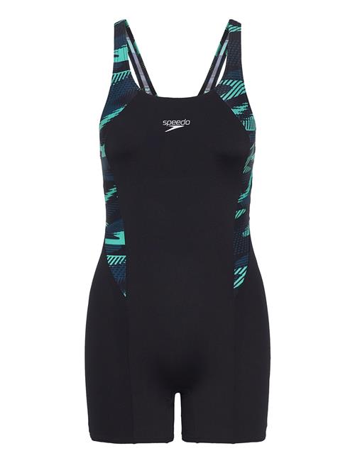 Womens Hyperboom Splice Legsuit Speedo Black