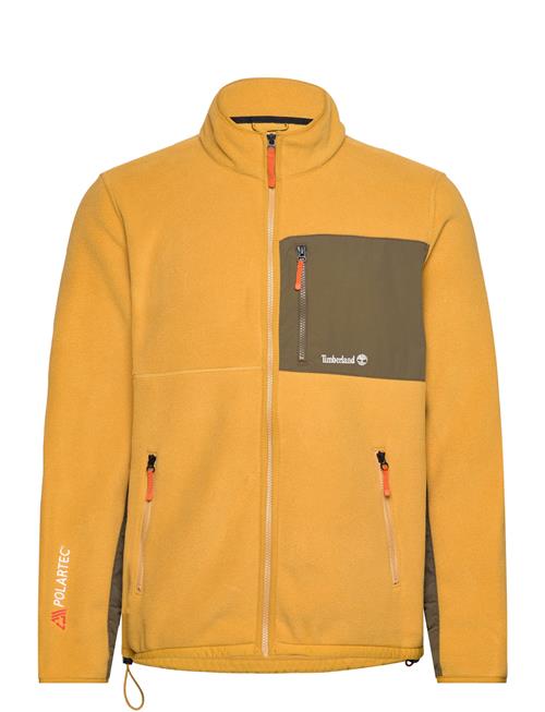 Sherburne Polartec 200 Mix Media Full Zip Fleece Chai Tea Timberland Yellow