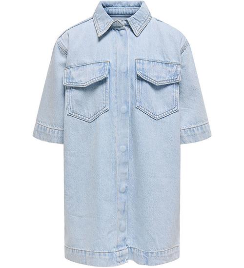 Kids Only Denim Kjole - KogSophie - Light Blue Denim