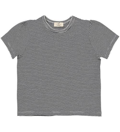 Copenhagen Colors T-shirt - Ruffle - Navy/Cream Stripe