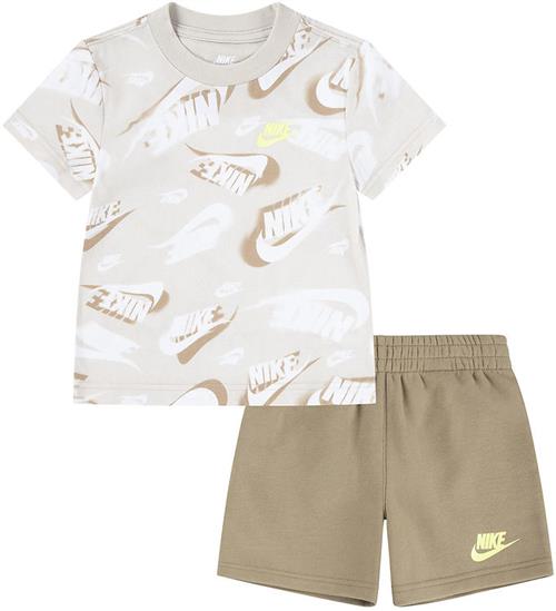 Nike Shortssæt - T-shirt/Shorts - Parachute Beige