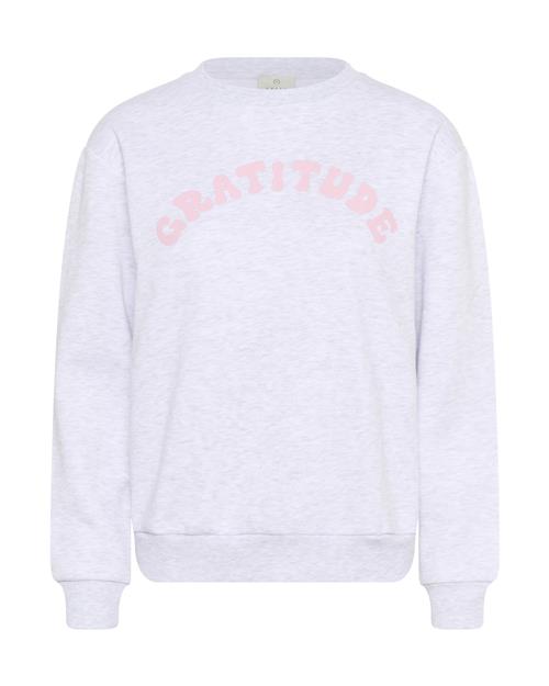 Se Kaffe Sweatshirt 'Anne'  grå-meleret / gammelrosa ved About You