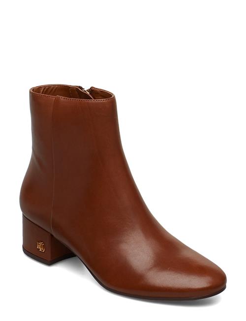 Welford Leather Bootie Lauren Ralph Lauren Brown