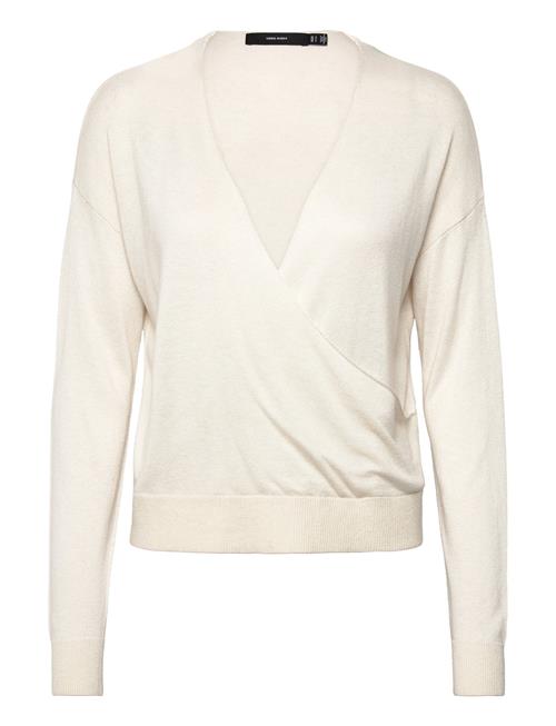 Vmsilky Ls Wrap Pullover Boo Vero Moda White