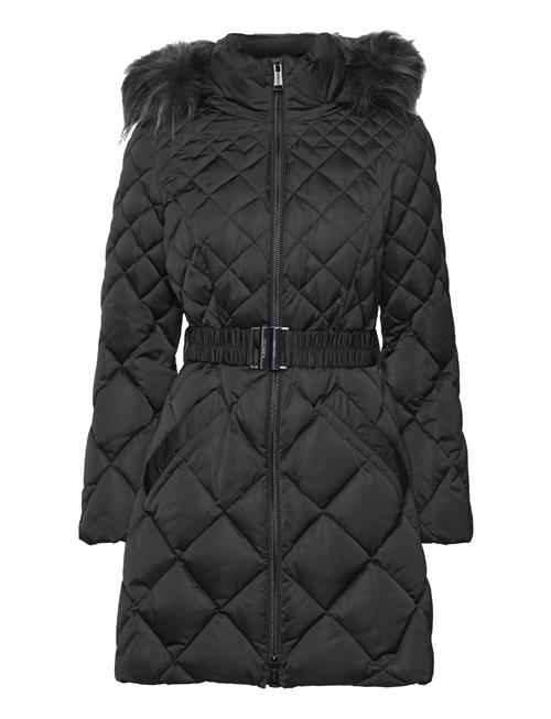 Olga Medium Real Down Jacket GUESS Jeans Black