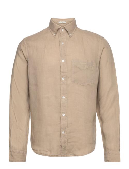 Reg Gmnt Dyed Linen Shirt GANT Beige