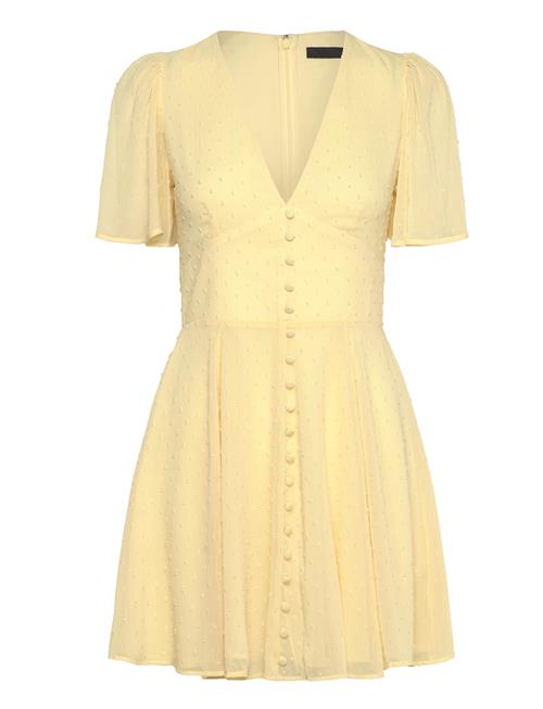 Mini V-Neck Dress ROTATE Birger Christensen Yellow