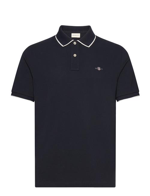 Framed Tipping Ss Polo GANT Navy