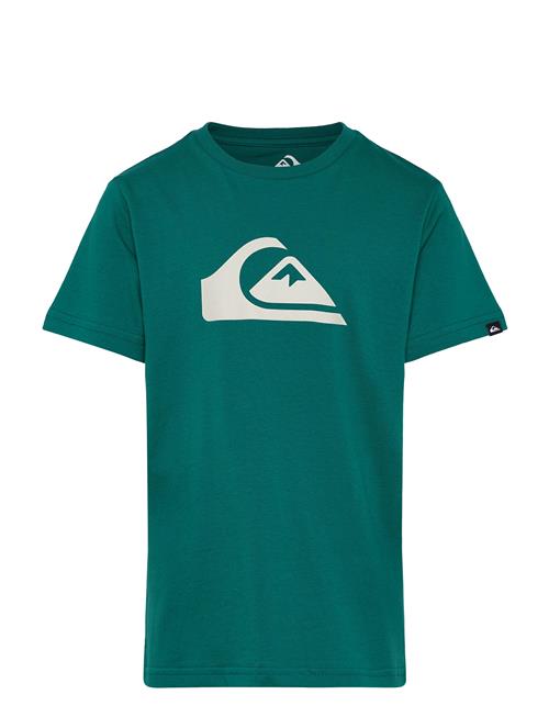 Ev Comp Logo Ss Yth Quiksilver Green