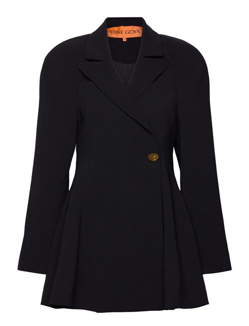 Voluminous Mini Coat Dress, 2273 Cr STINE GOYA Black