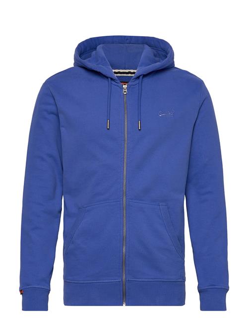 Essential Logo Zip Hoodie Hb Superdry Blue