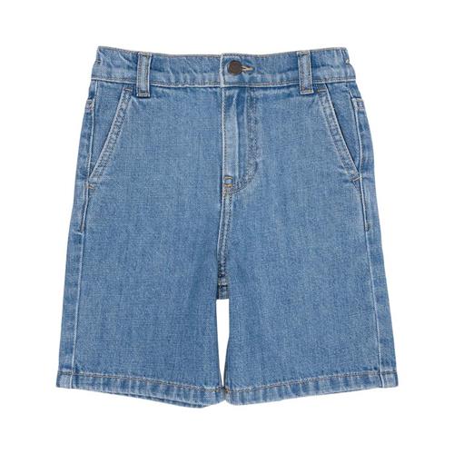 Copenhagen Colors Denimshorts Med Brede Ben Light Blue Indigo Washed 110 cm  Blå  110 cm  mand