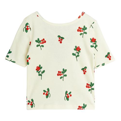 Mini Rodini Lingonberries Aop Ballet T-shirt Offwhite 80/86 cm  Creme  80/86 cm  Unisex