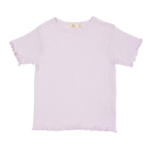 Copenhagen Colors Summer Pointelle T-shirt Lavender | Lilla | 86 cm