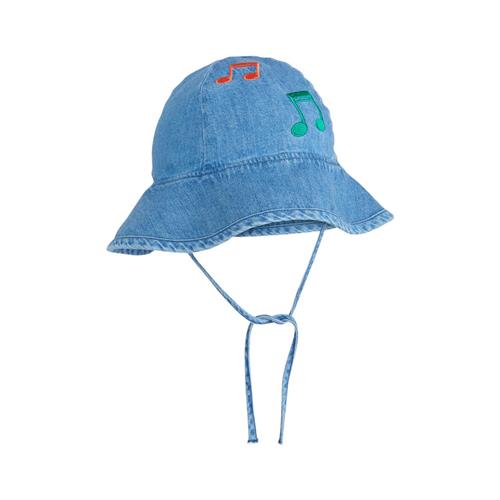 Se Mini Rodini Note Solhat Blue 48/50 cm  Blå  48/50 cm  Unisex ved Babyshop