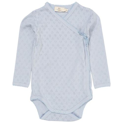 Copenhagen Colors GOTS Heart Baby Body Dusty Blue | Blå | 68 cm