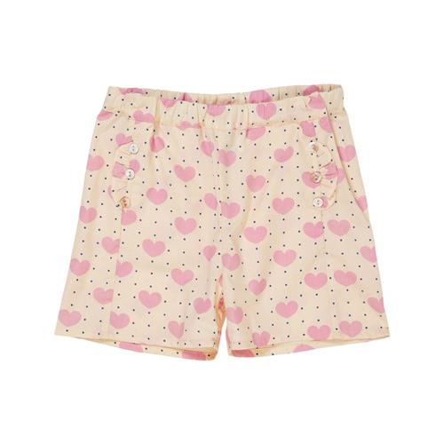 Copenhagen Colors Heart & Dots Shorts Heart Aop 86 cm  Lyserød  86 cm  kvinde