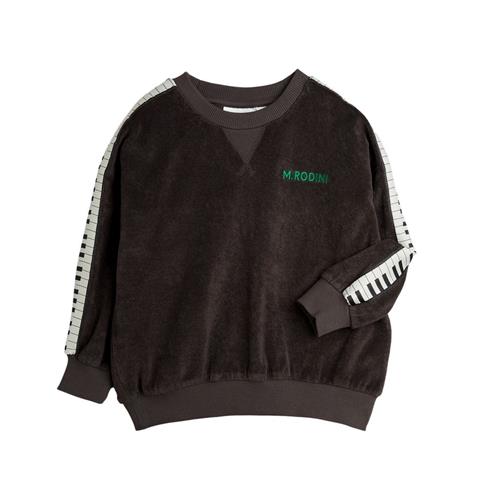 Se Mini Rodini Piano Terry Sweatshirt Brown 140/146 cm  Brun  140/146 cm  Unisex ved Babyshop