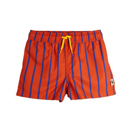 Mini Rodini Vertical Stripe Aop Badeshorts Red | Rød | 116/122 cm