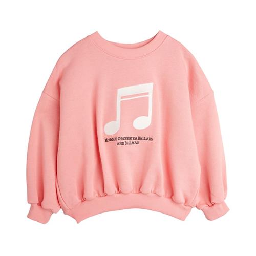 Mini Rodini Note Sweatshirt Pink 80/86 cm  Lyserød  80/86 cm  Unisex