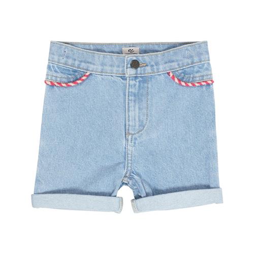 Copenhagen Colors Denim Shorts Light Blue Indigo Washed 116 cm  Blå  116 cm  kvinde