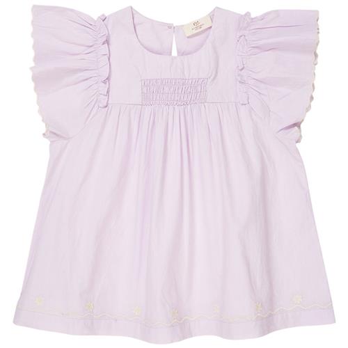 Copenhagen Colors Poplinbluse Med Flæseærmer Lavender 80 cm  Lilla  80 cm  kvinde