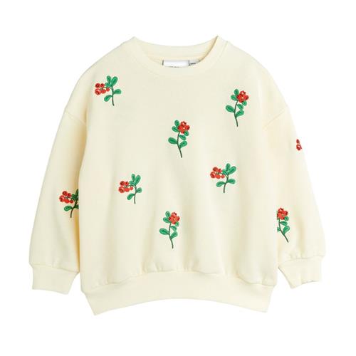 Mini Rodini Lingonberries Aop Sweatshirt Offwhite 128/134 cm  Creme  128/134 cm  Unisex