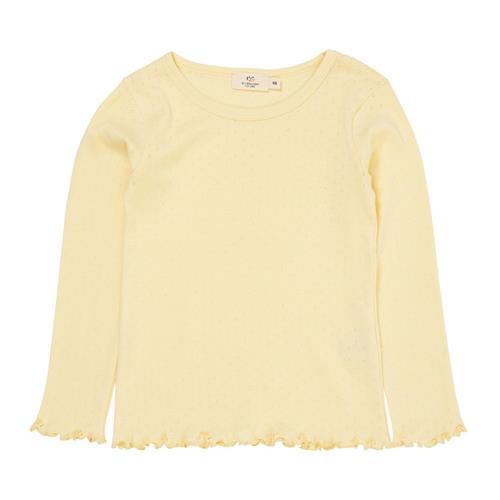 Copenhagen Colors Summer Langærmet Pointelle Tee Light Yellow | Gul | 92 cm