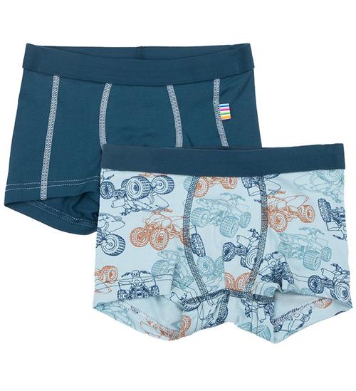 Joha Boxershorts - 2-pak - Viskose/Bambus - Blå m. ATV