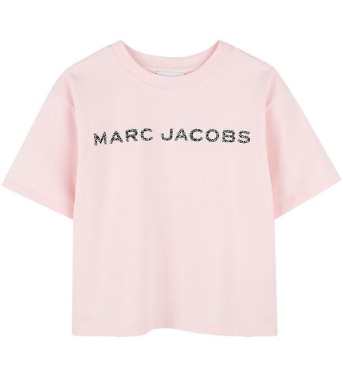 Little Marc Jacobs T-shirt - Rosa m. Sort/Similisten