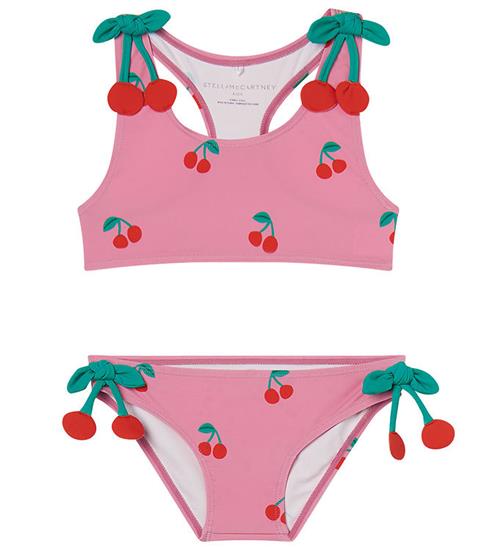 Stella McCartney Kids Bikini - UV50+ - Rosa m. Kirsebær