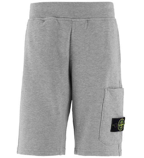 Stone Island Sweatshorts - GrÃ¥meleret