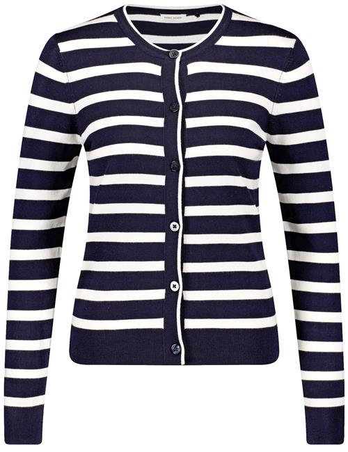 GERRY WEBER Cardigan  natblå / hvid