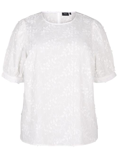 Zizzi Bluse 'MRicca'  hvid / naturhvid