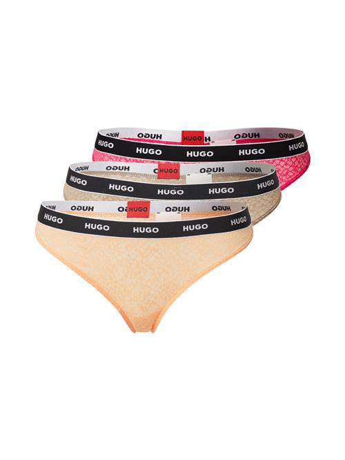 HUGO Slip  beige / orange / hindbær