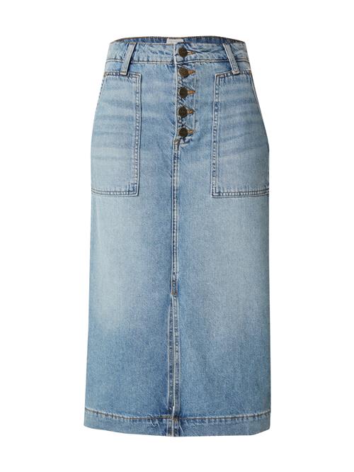 Lee Nederdel 'PATCH POCKET MIDI SKIRT'  blå