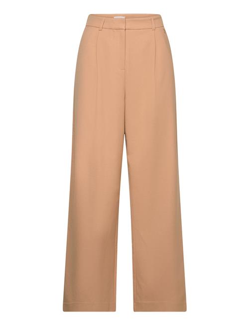 Se Balboa Loose Wide Leg Pant Tamaris Apparel Beige ved Booztlet