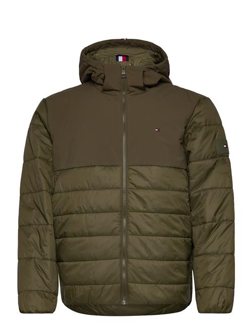 Cl Mixed Media Hooded Jacket Tommy Hilfiger Khaki