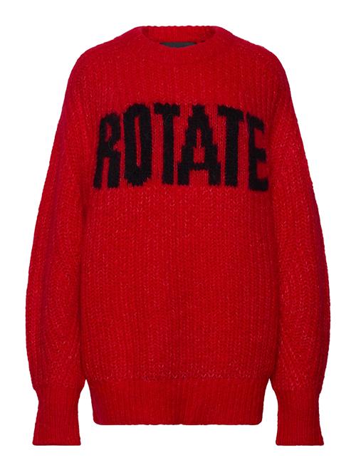 Knitted Logo Sweater ROTATE Birger Christensen Red