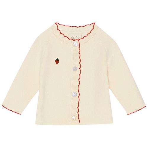 Flöss Kaya Cardigan Soft White Berry |  | 74 cm