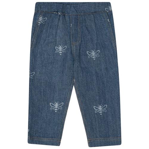 Flöss William Bukser Blue Denim Bee | Blå | 116 cm