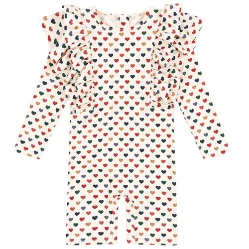 Konges Sløjd GOTS Manuca Frill UV-dragt Coeur Coloré |  | 18 months