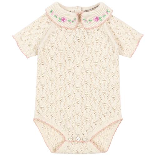 Konges Sløjd Rosier Strikket Romper Cream Off White |  | 6 months