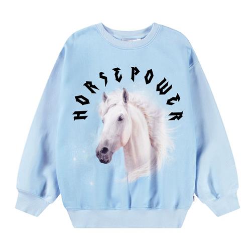 Molo Monti Sweatshirt Horsepower 110 cm  Blå  110 cm  kvinde