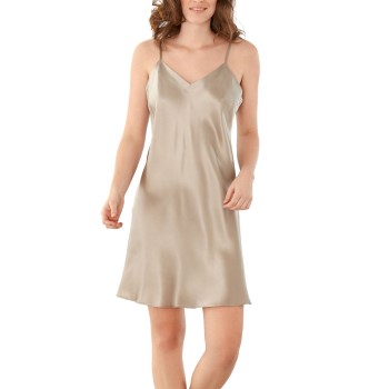 Damella 44001 Nightdress Nougat silke Large Dame